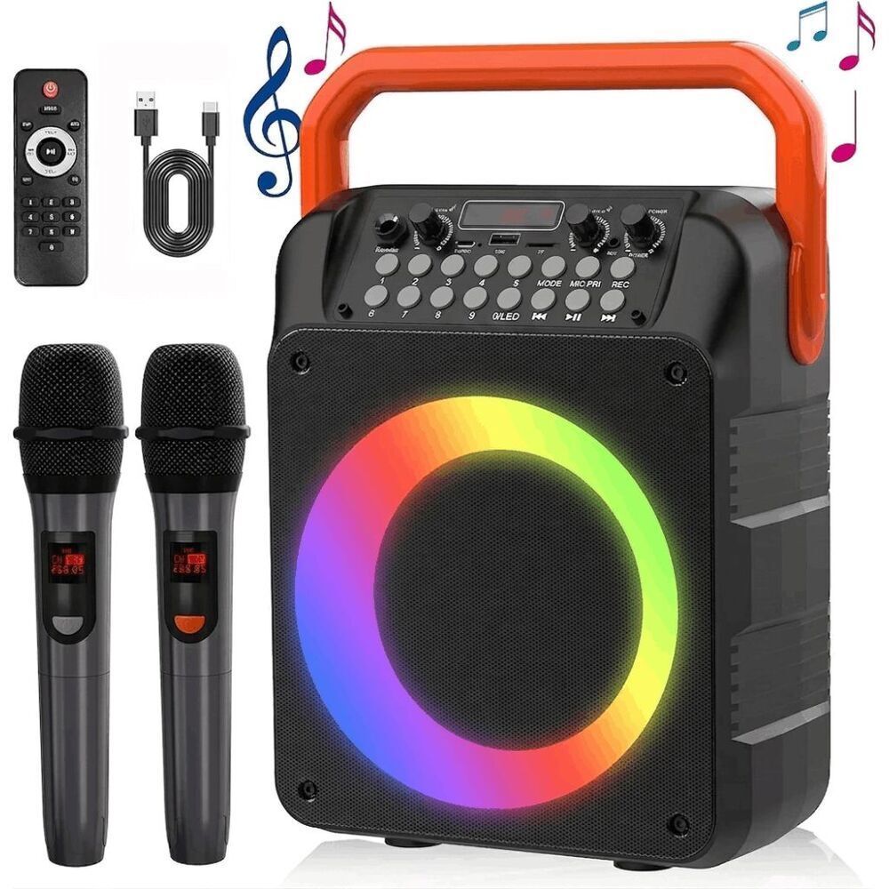 VTSGN Wireless Portable Karaoke Machine – Bluetooth 5.3 & Dual Microphones